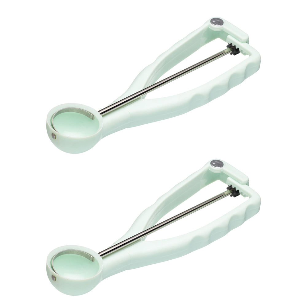 2x Mastercraft 26cm Plastic Cake Pop Scoop Baking Tool - Green