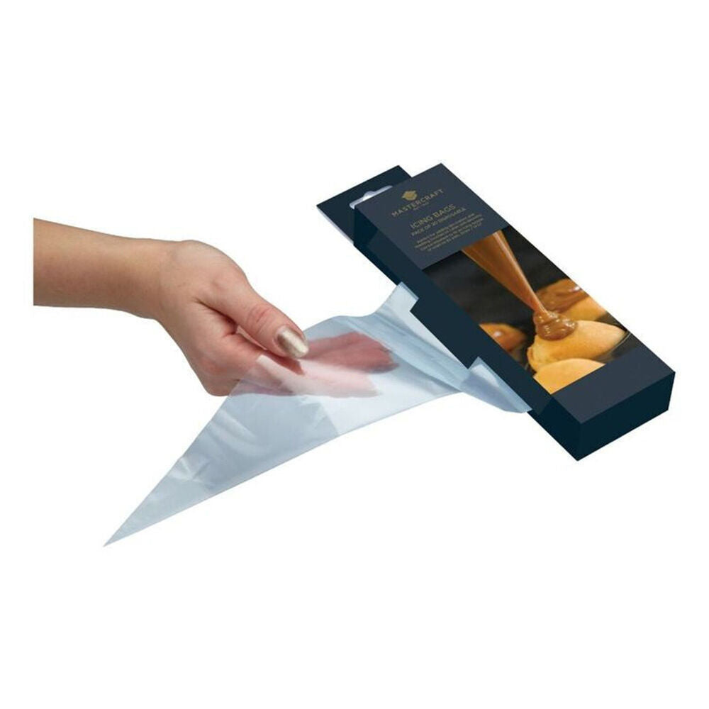 3x 20pc Mastercraft Disposable Icing Bag Baking Accessory