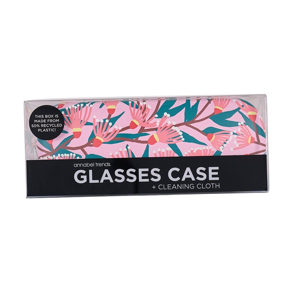Annabel Trends Glasses Case Combo W/ Matching Cloth 15x6cm Blossom Branches