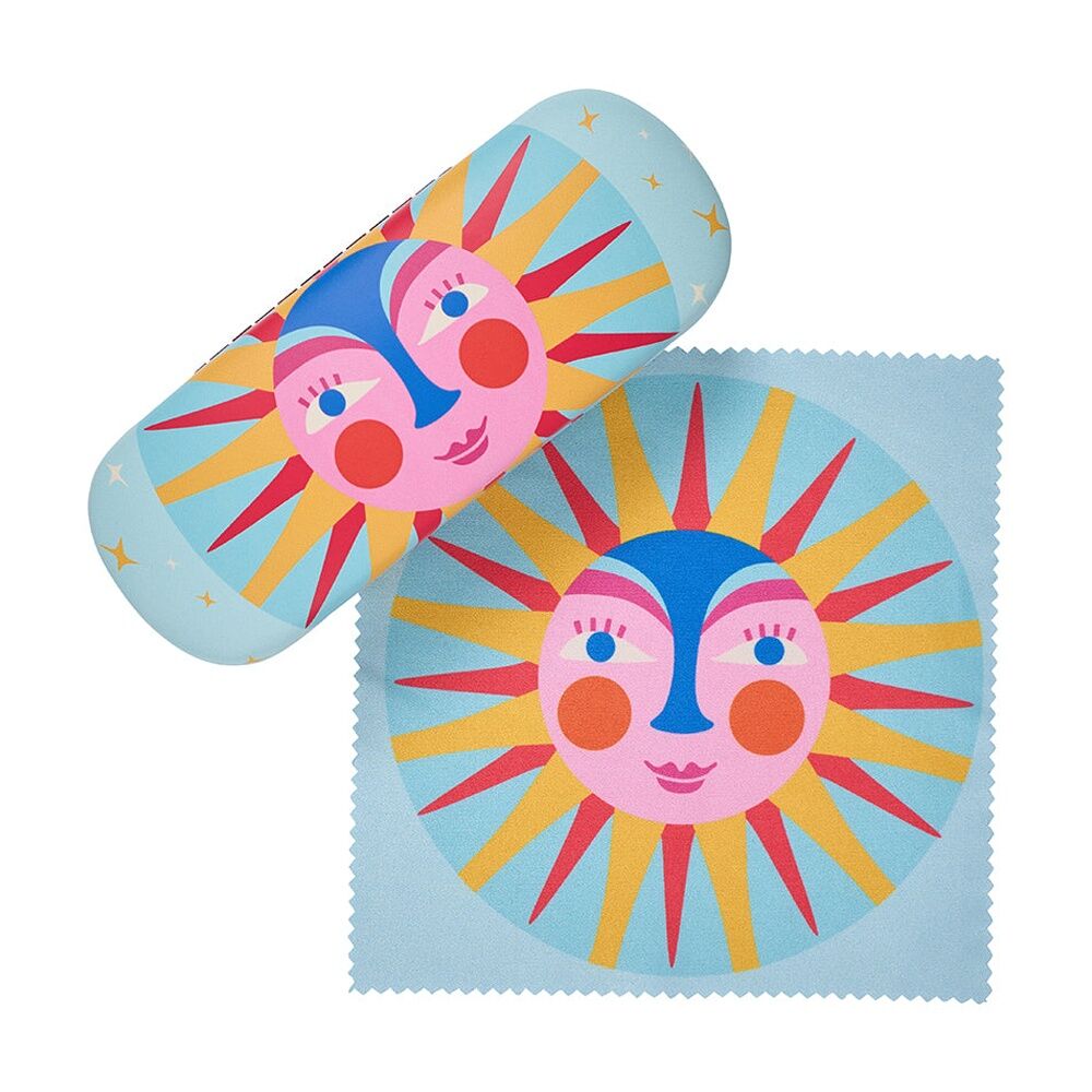 Annabel Trends Glasses Case Combo W/ Matching Cloth 15x6cm Fiesta Sun