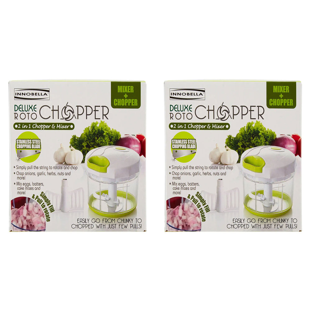2PK Innobella Deluxe Roto 2 in 1 Kitchen Chopping/Mixer Set