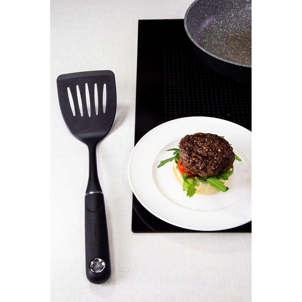 2x Mastercraft Soft Grip 35.5cm Nylon Slotted Turner - Black