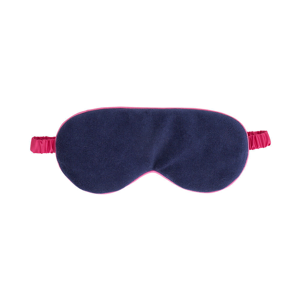 Annabel Trends Velvet Cosy Luxe Travel Sleeping Eye Mask Sapphire Blue