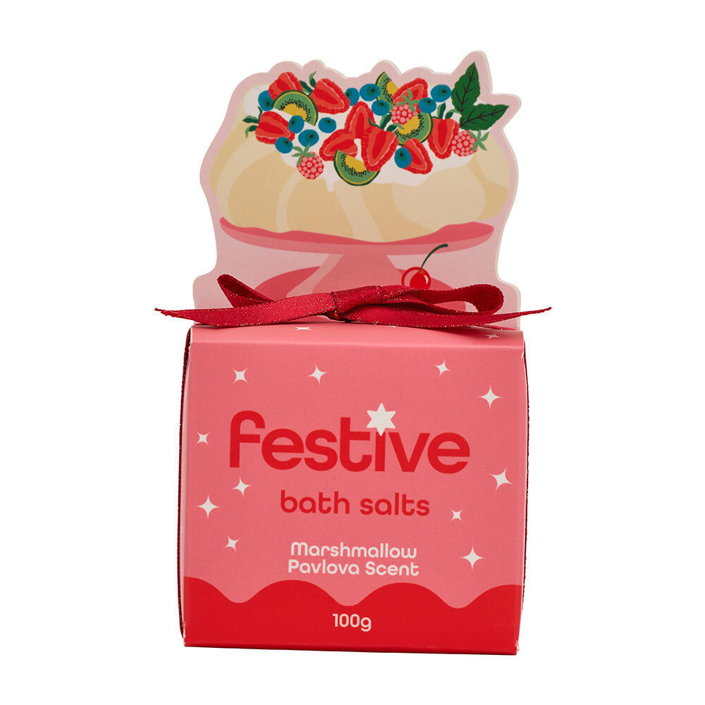 6PK Annabel Trends Festive Bath Salts - Marshmallow Pavlova Scent