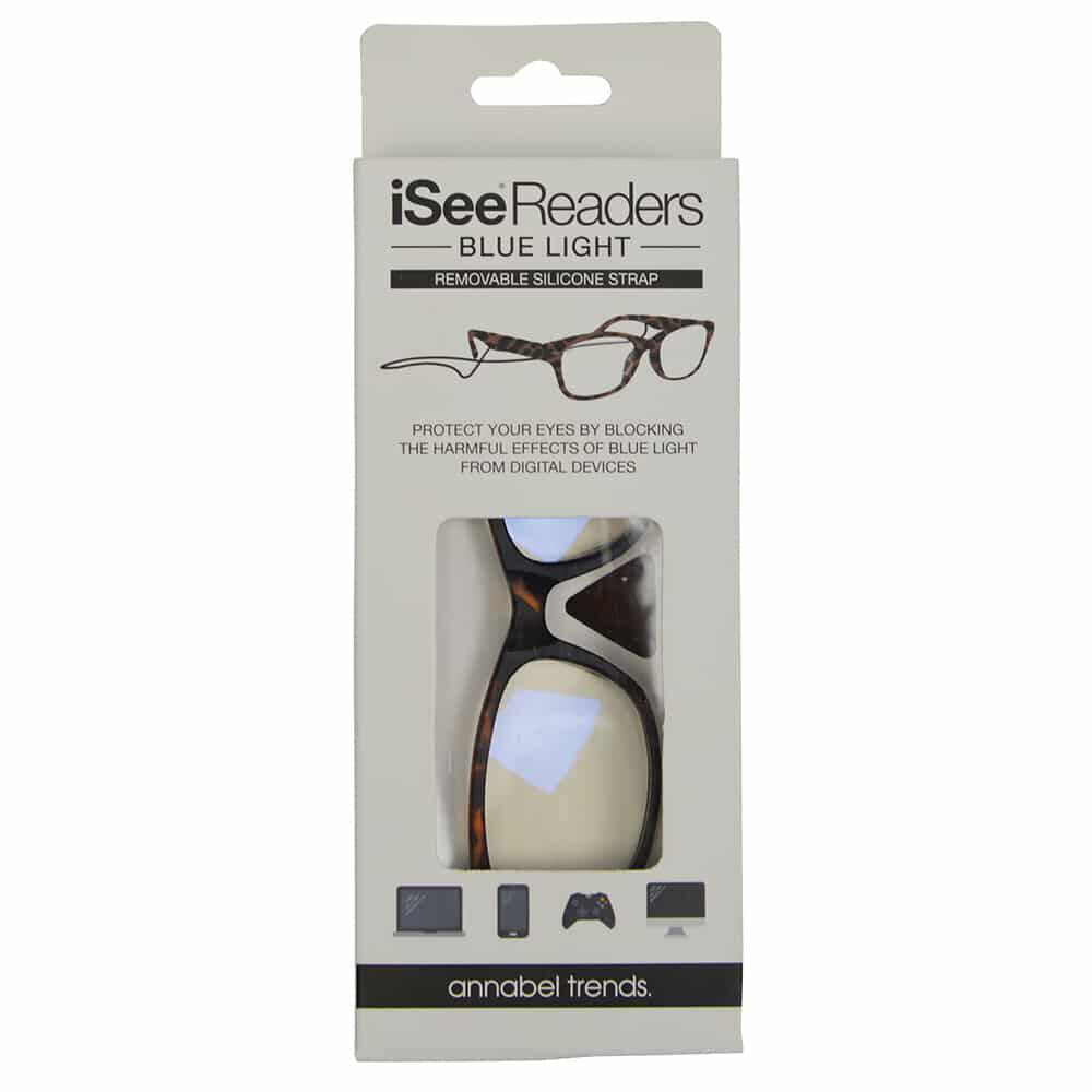 2PK Annabel Trends iSee Reader Optical Eyewear Blue Light +0 - Tortoiseshell