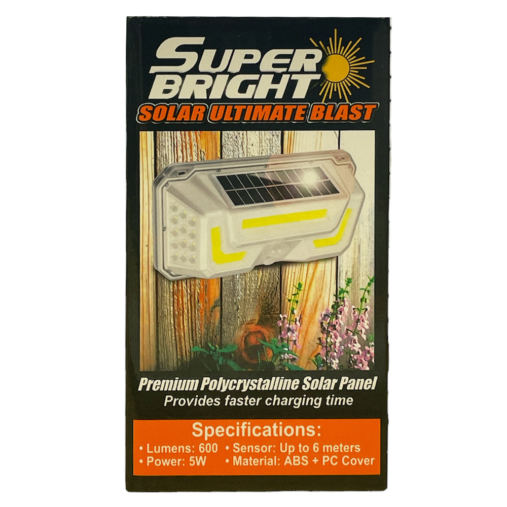 2PK 25th Hour Solar Powered Super Bright Motion Solar Activated Light 600 Lumen