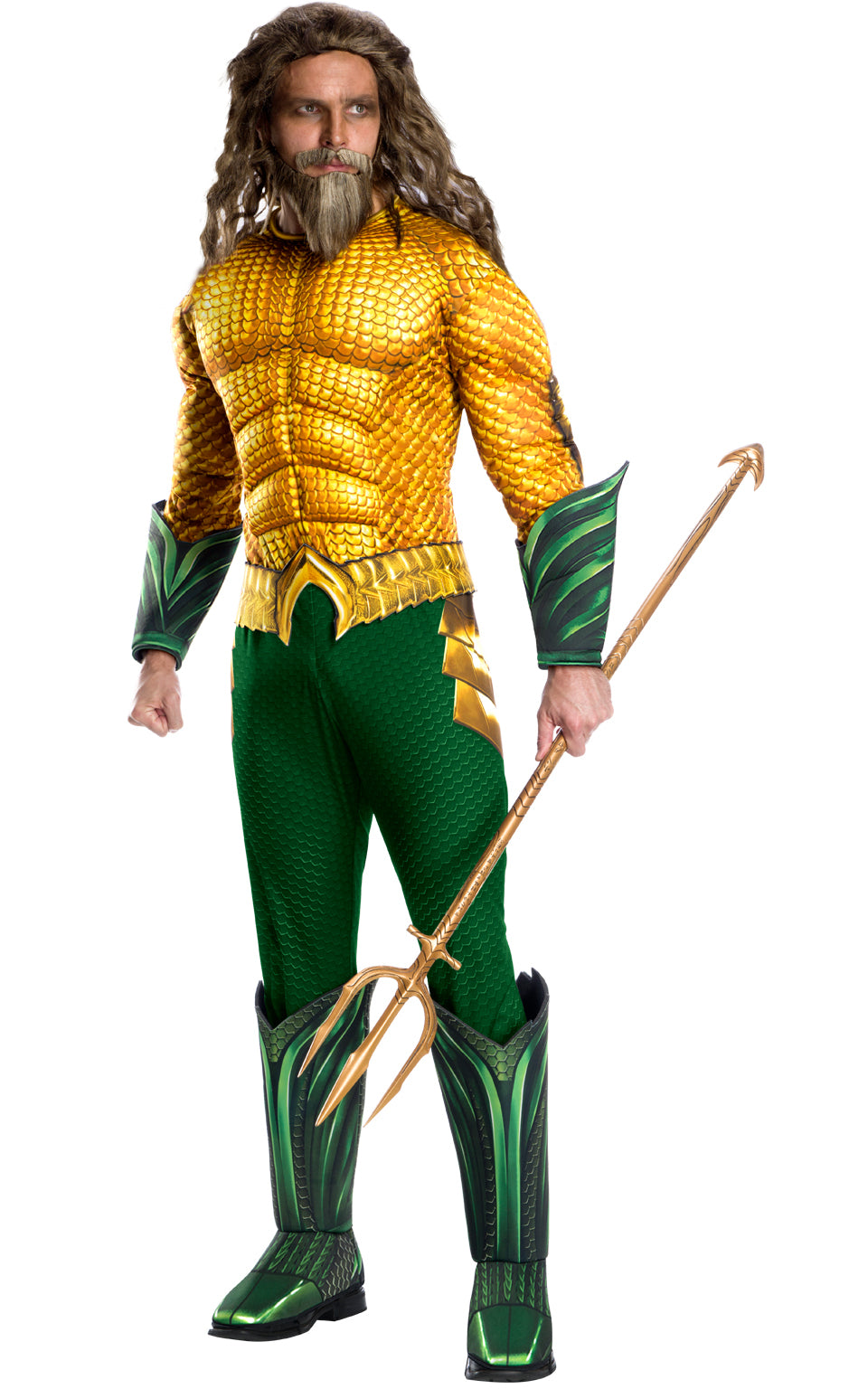 Marvel Aquaman Deluxe Adults Dress Up Costume - Size XL