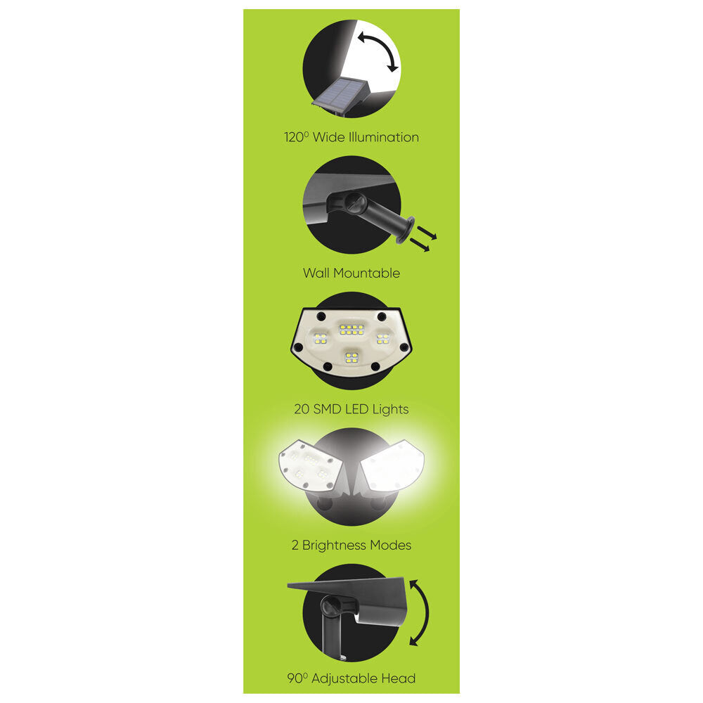 4PK 25th Hour 2in1 Solar Landscape LED Light 31cm