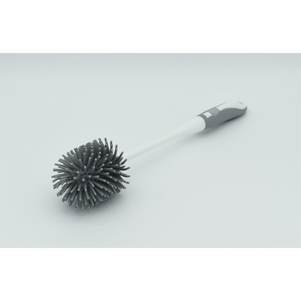 3PK Panache TPR Brush Head Toilet Brush & Holder Set