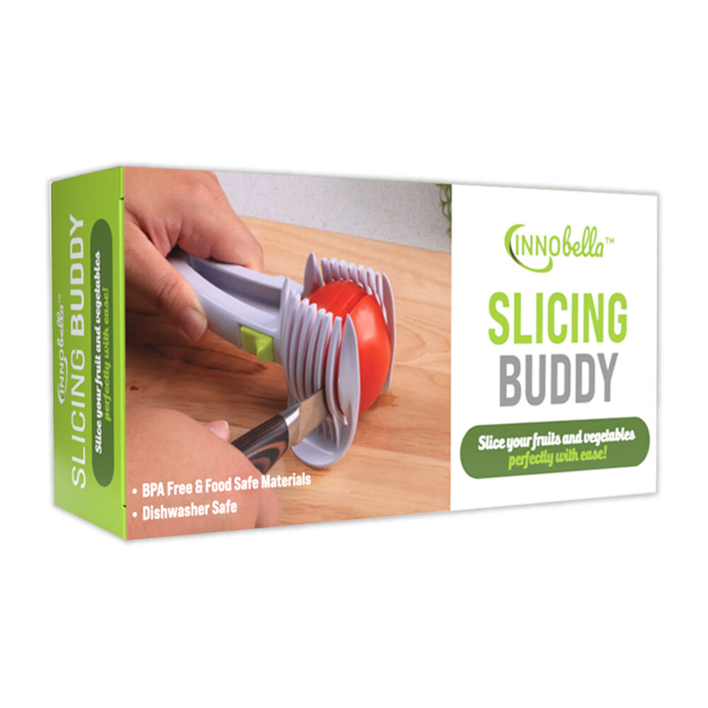 2pc Mighty Chef All-In-One Kitchen Measuring Cube & Innobella Slicing Buddy Set