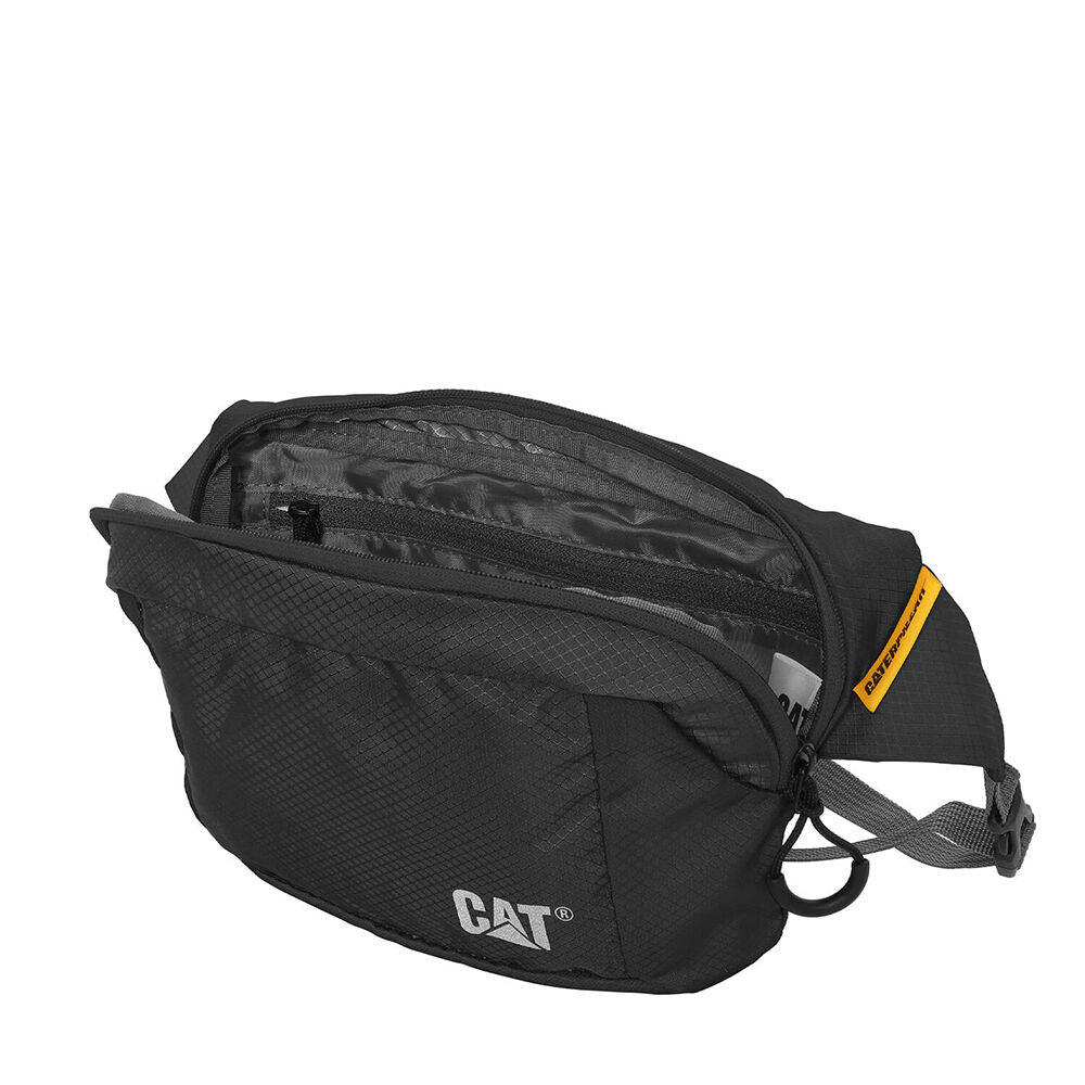 Caterpillar Men's CAT Turner Waist Bag Adjustable Strap Casual 25x16cm Black