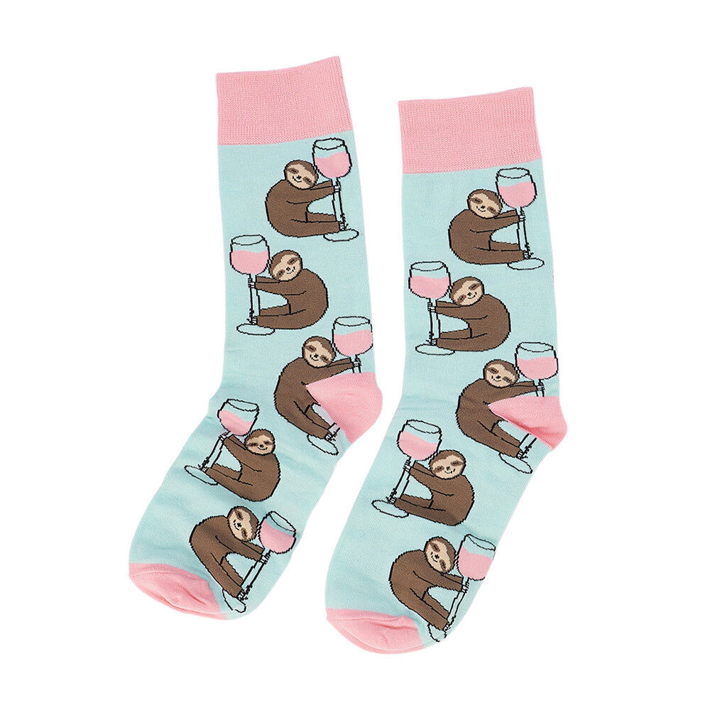 Annabel Trends Funky Feet Women's Socks 3-Pairs w/ Box Don't Hurry Be Happy