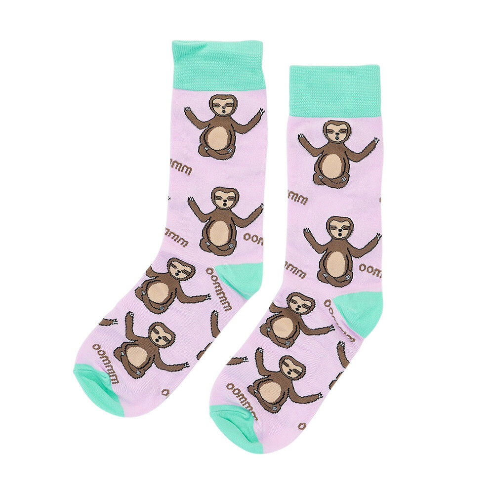 Annabel Trends Funky Feet Women's Socks 3-Pairs w/ Box Don't Hurry Be Happy