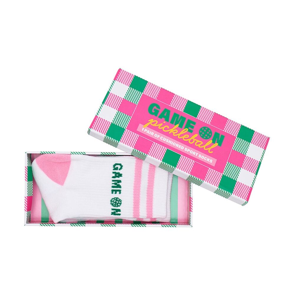 2PK Annabel Trends Multi Design Pickleball Women's Socks W/ Box Size 7-9 Game On