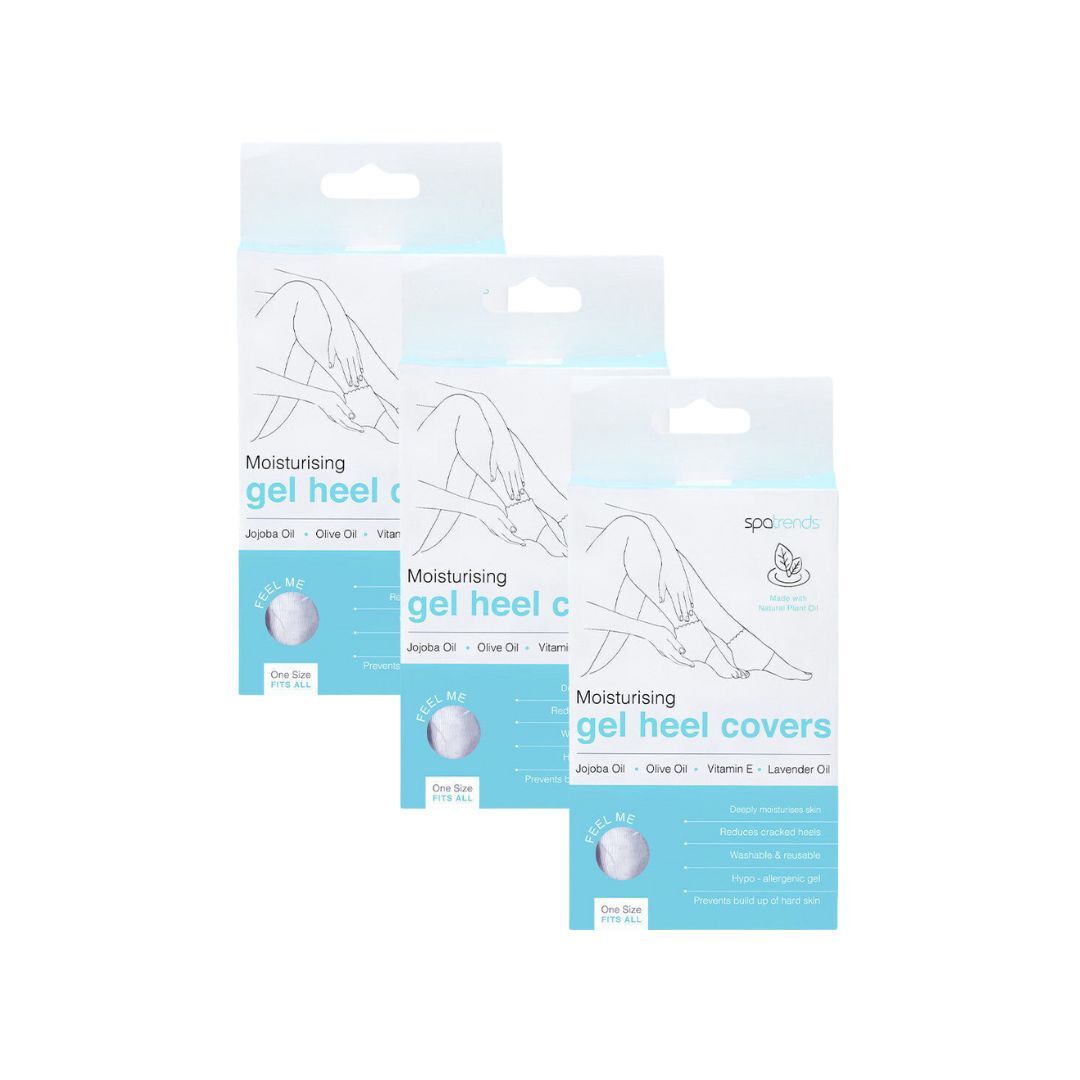 3PK Annabel Trends Spa Trends Womens Foot Gel Range - Heel Covers