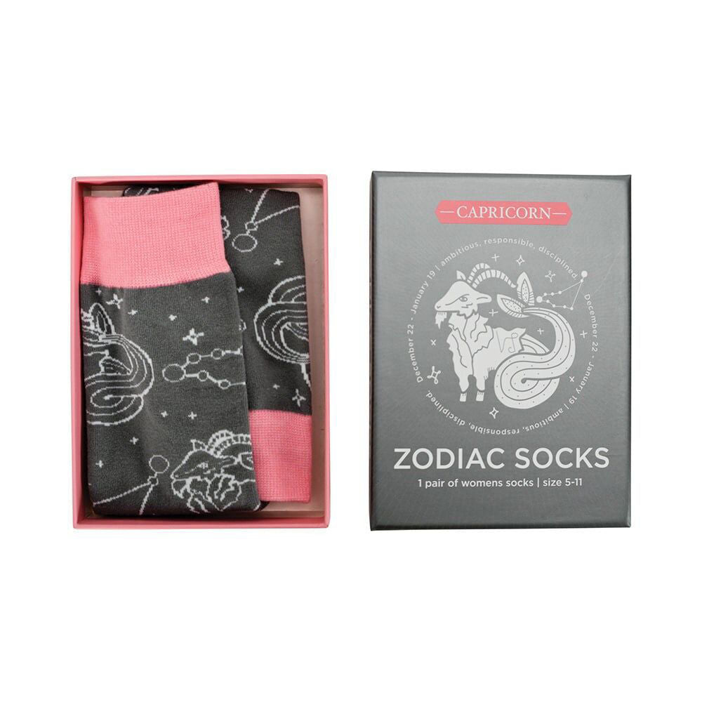 3PK Annabel Trends Boxed Novelty Socks One Size - Zodiac Capricorn