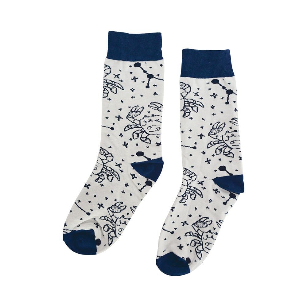 3PK Annabel Trends Boxed Novelty Socks One Size - Zodiac Cancer