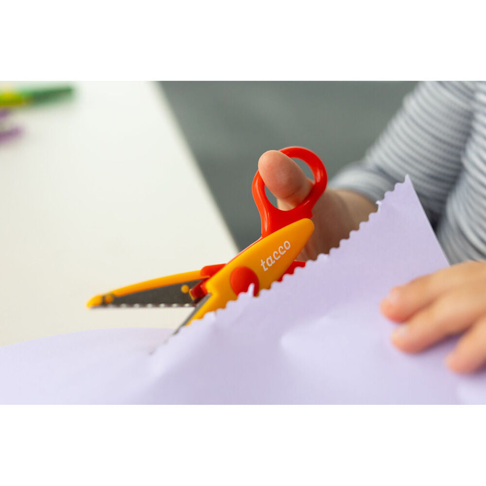 6pc Tacco Zig Zag Scissors 6 pack Crafting Art & Craft Kids - 3y+ - Assorted