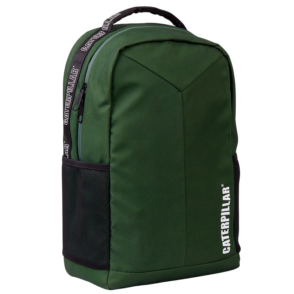 Caterpillar Men's Reflective Logo Backpack Adjustable Strap 45x31cm Dark Green