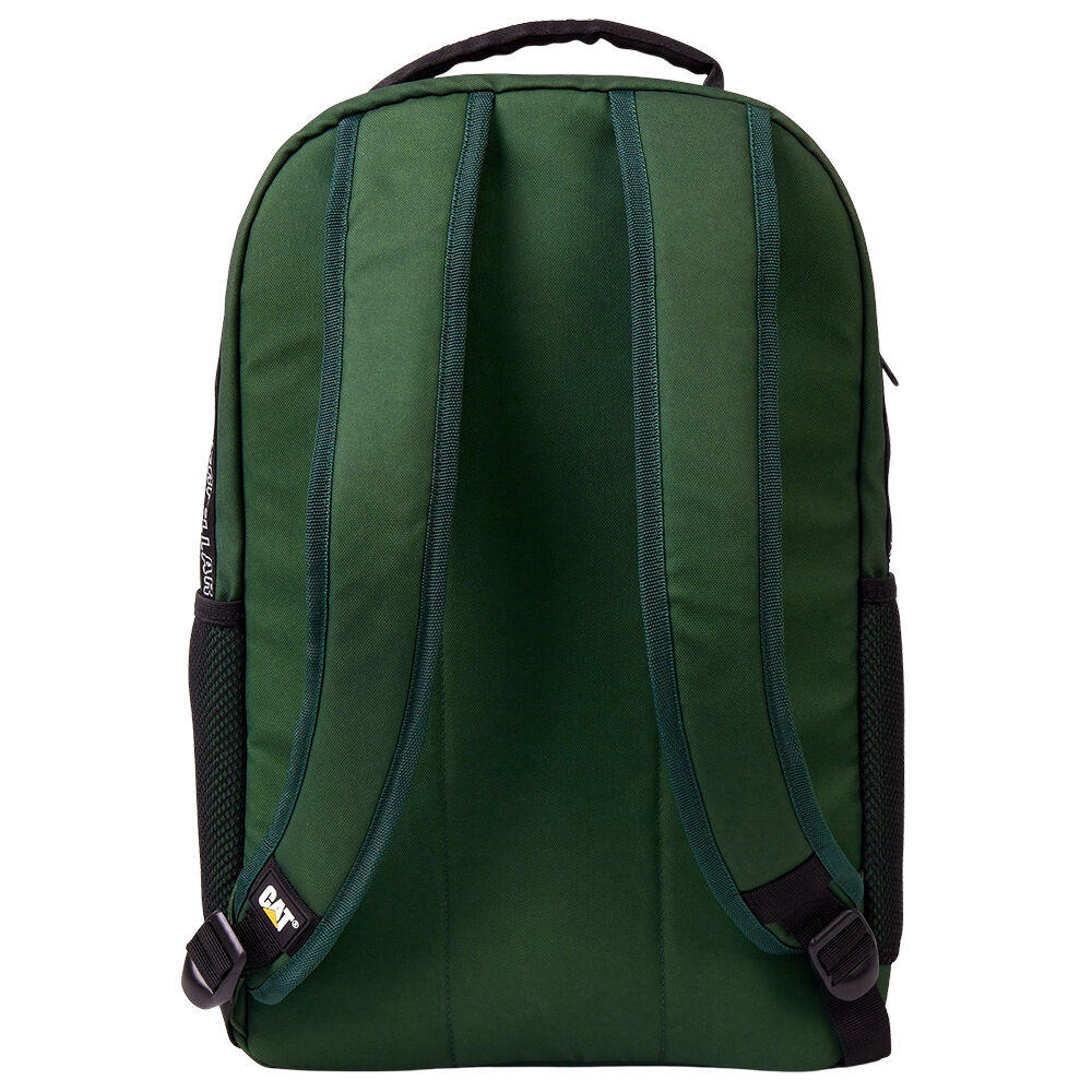 Caterpillar Men's Reflective Logo Backpack Adjustable Strap 45x31cm Dark Green