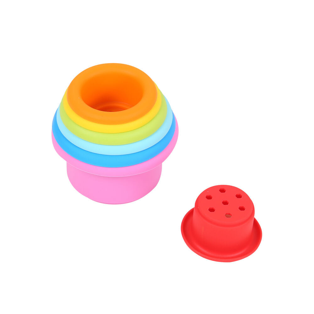 2x 7pc Educare Stacking & Nesting Cups Bath Play Activity Toy Kids/Children - 3y+