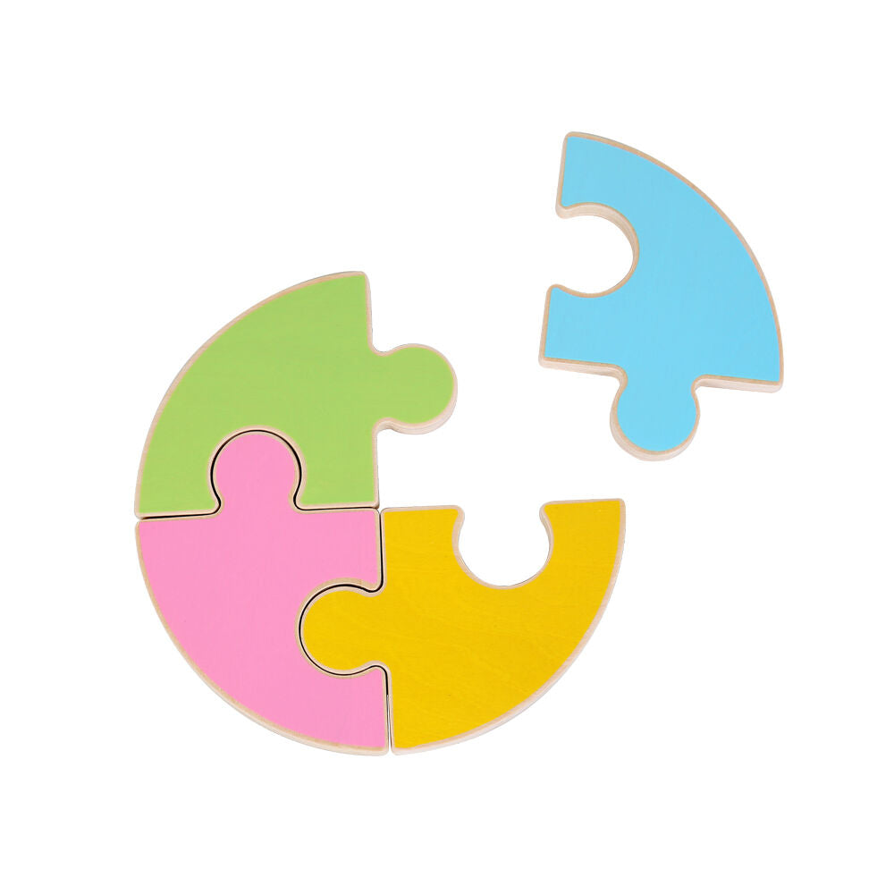 3x 4pc Educare The First Jigsaw Puzzle Shape Recognition Kids/Children - 3y+