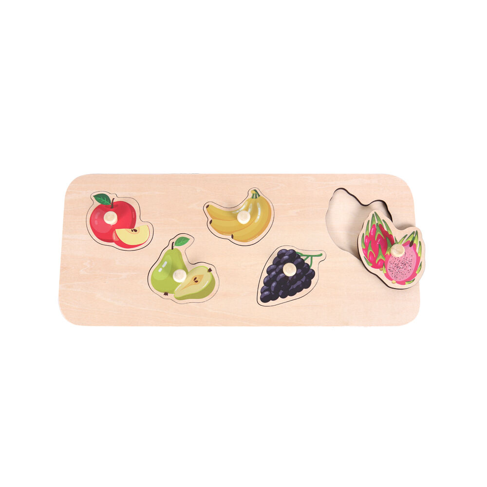 Educare Fruits Knob Puzzle Skill Development Educational Toy Kids/Children - 3y+