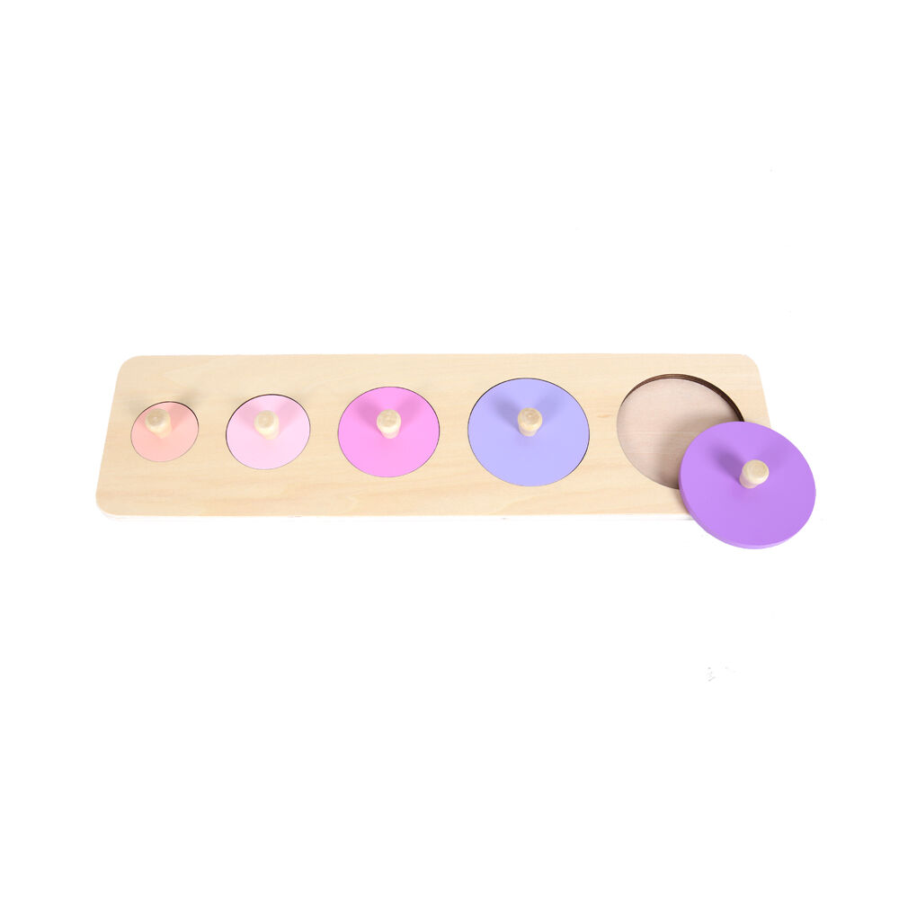 Educare 5 Circles Knob Puzzle Motor Skills Educational Toy Kids - 3y+