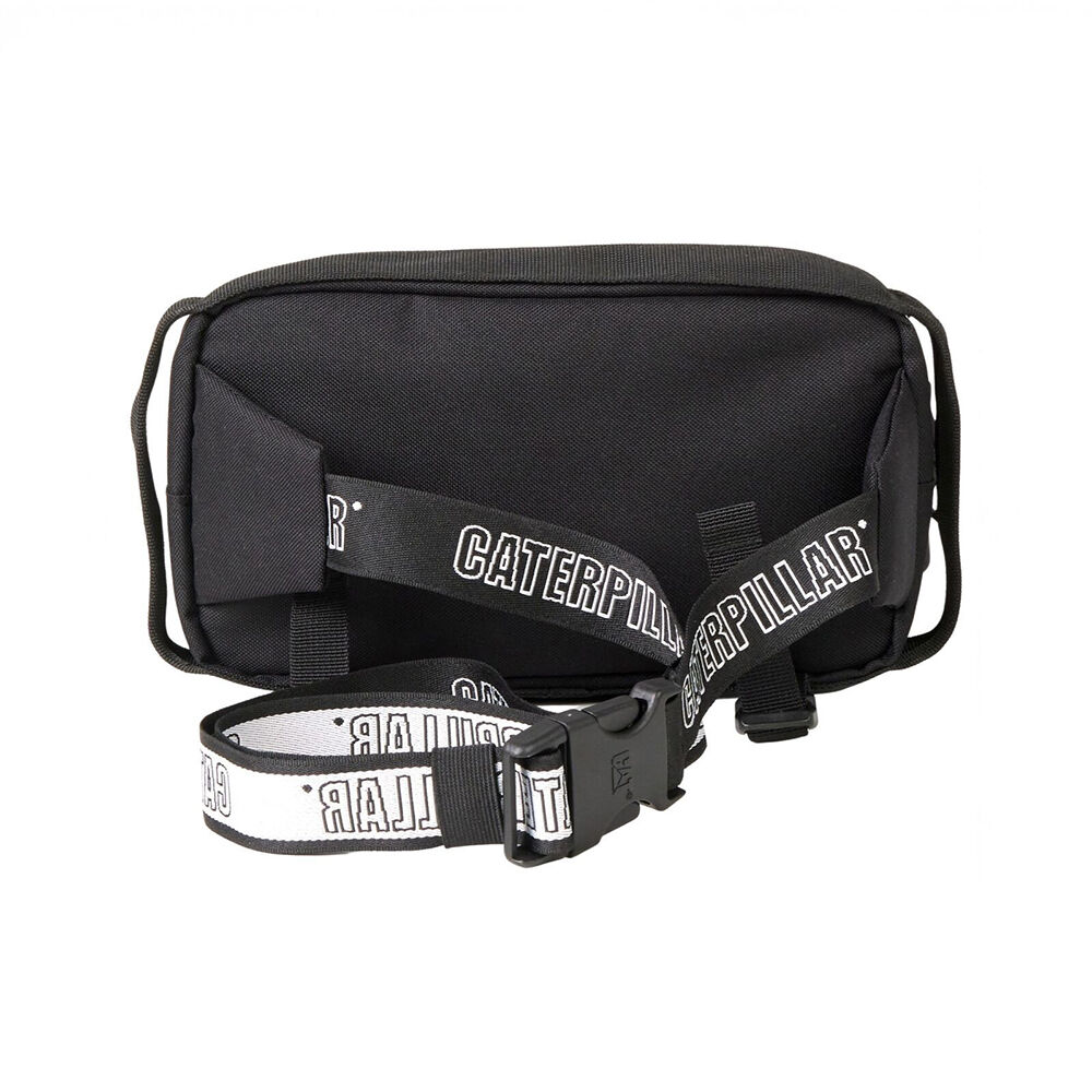 Caterpillar Men's CAT Adventure Waist Bag Adjustable Casual 14x23.5cm Black