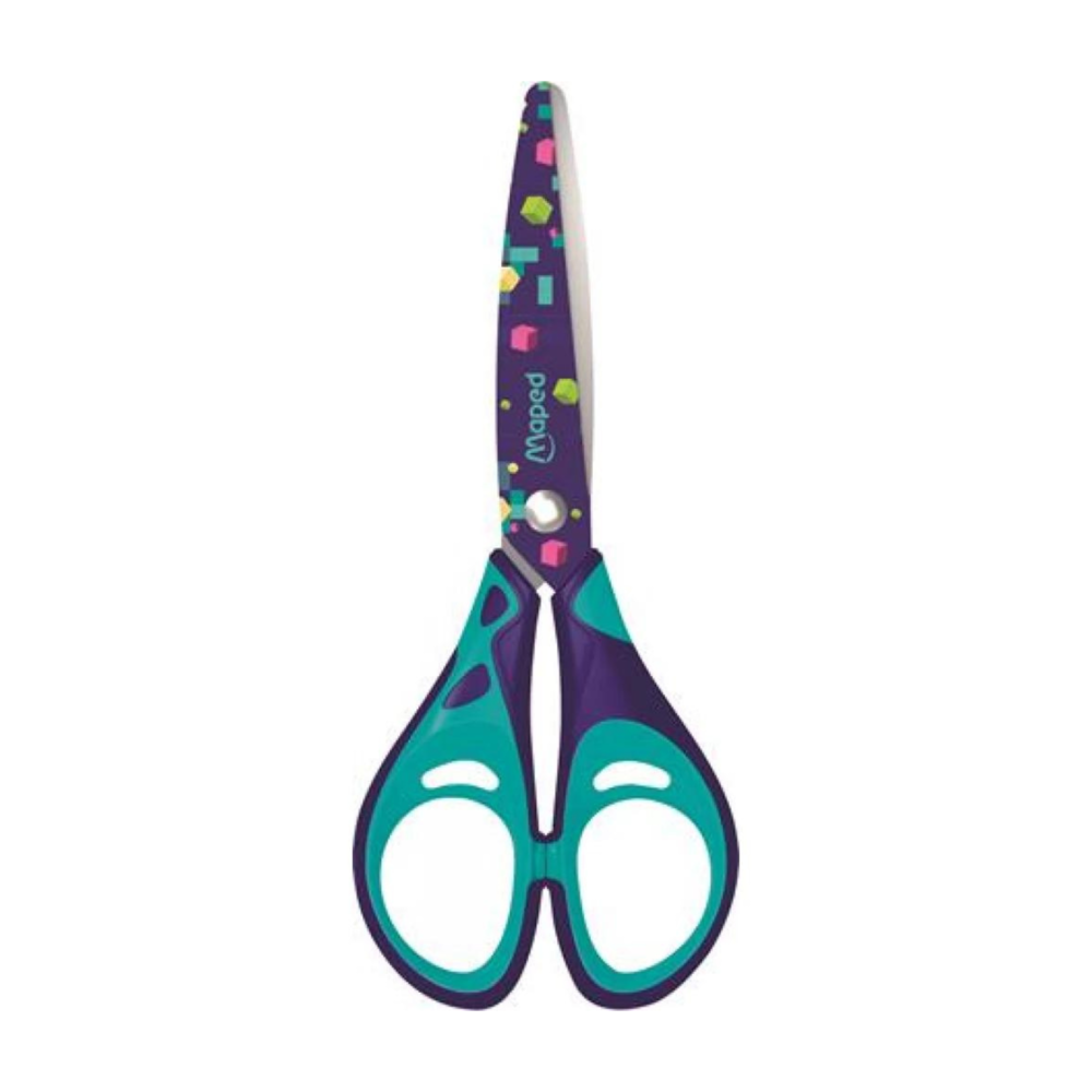 6PK Maped Pixel Party Soft Finger Loop Comfortable Scissors 13cm