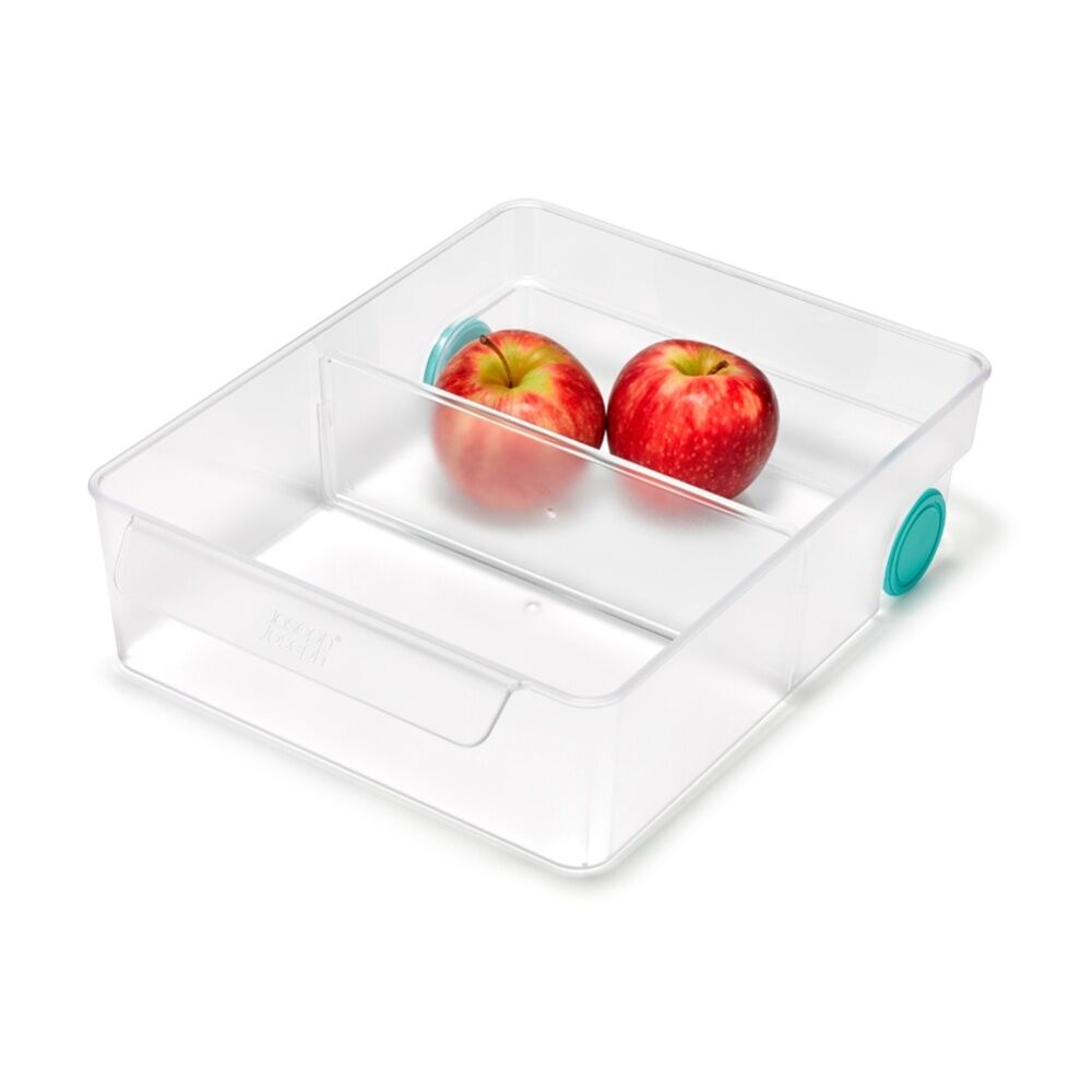 Joseph Joseph FridgeStore Extra Large Fridge Storage Caddy On Wheels Clear