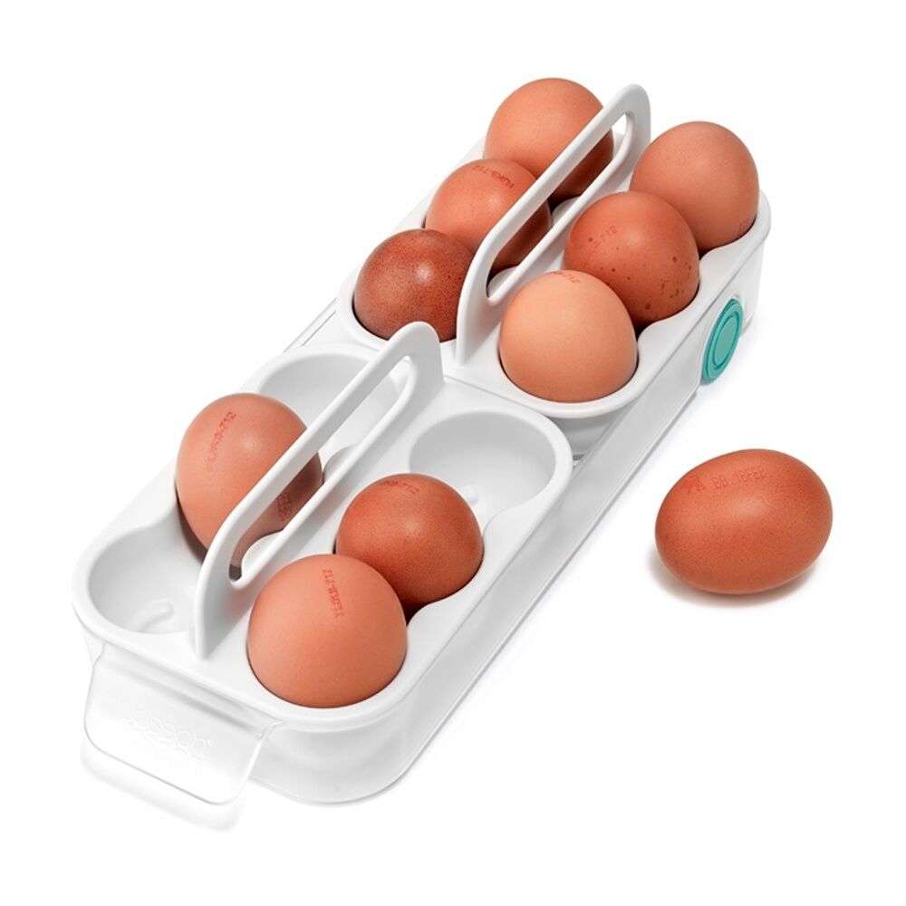 Joseph Joseph FridgeStore 12 Egg Holder Kitchen Storage Organizer Caddy White