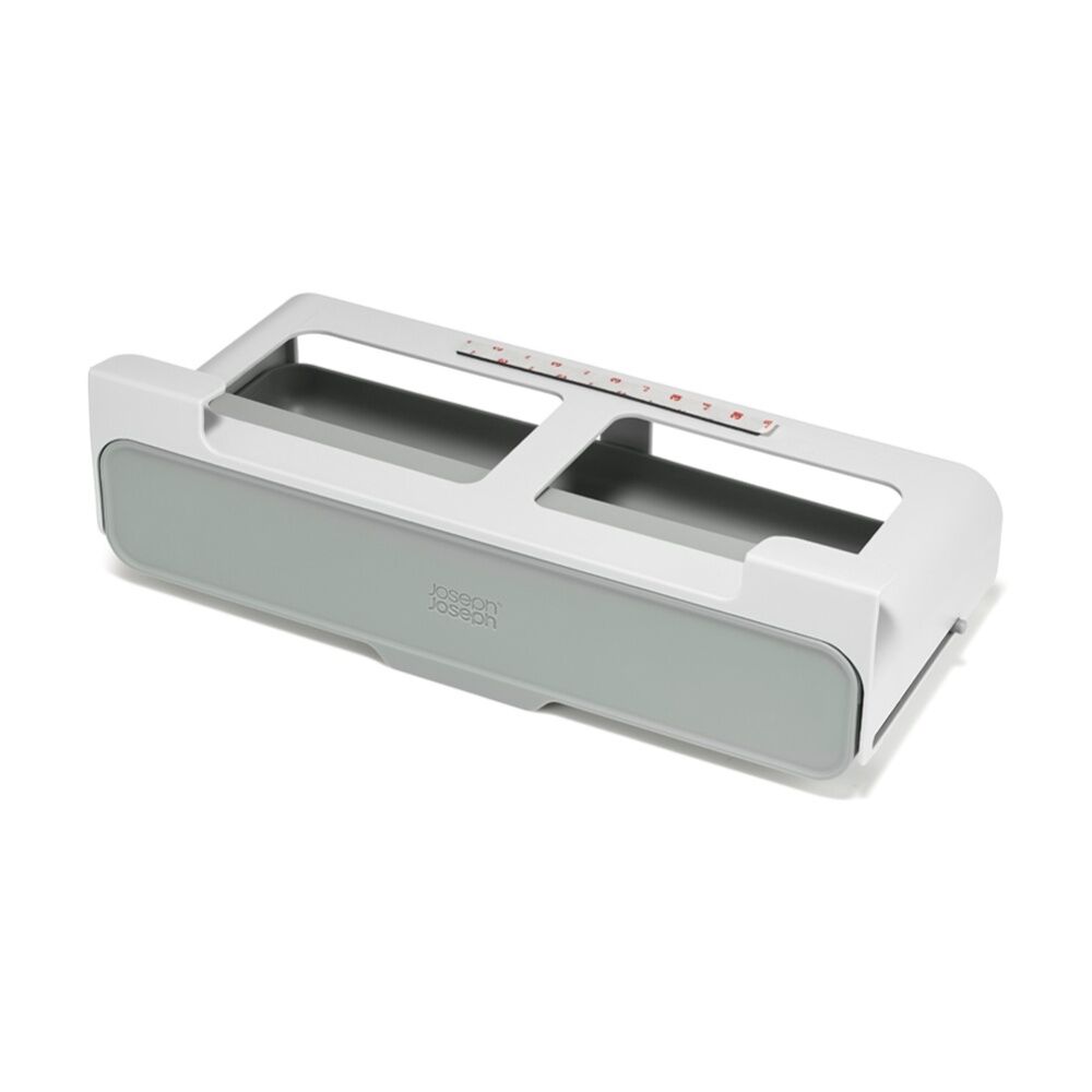 Joseph Joseph CupboardStore Under Shelf Spice Rack Kitchen Organiser Light Stone