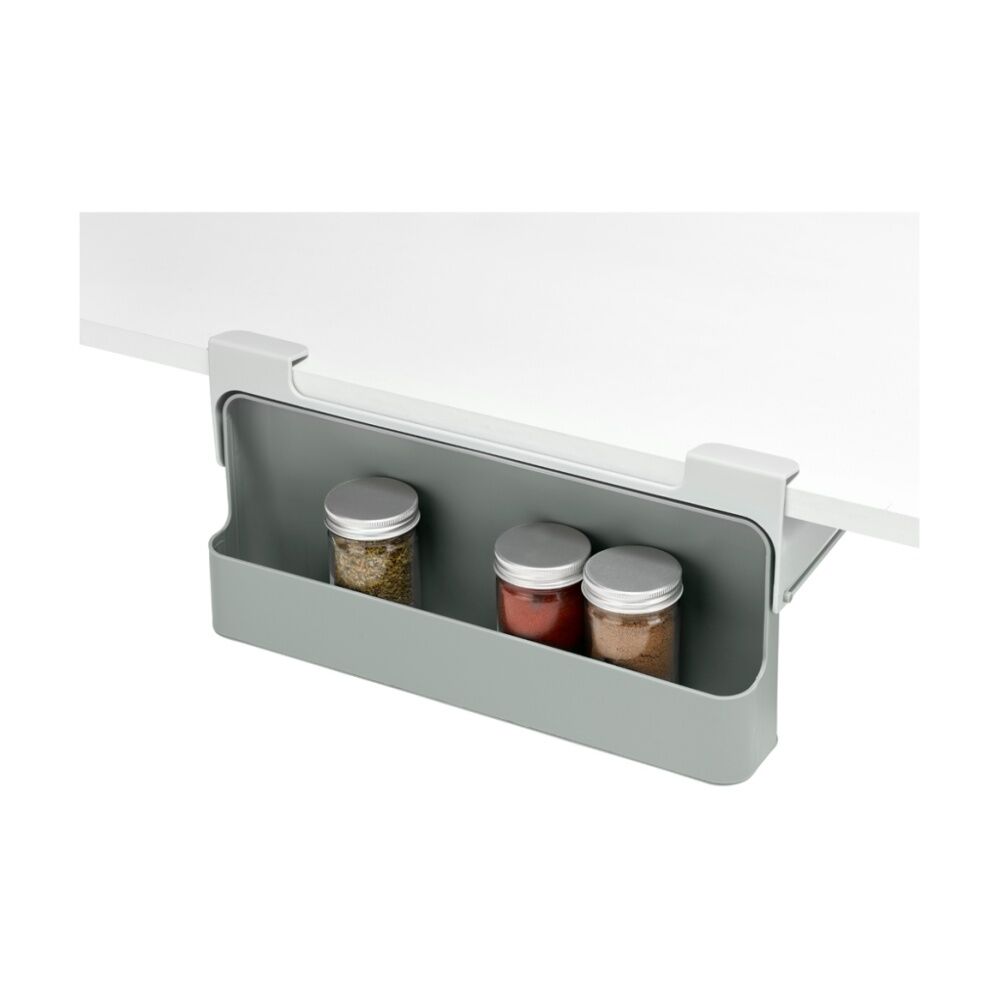Joseph Joseph CupboardStore Under Shelf Spice Rack Kitchen Organiser Light Stone
