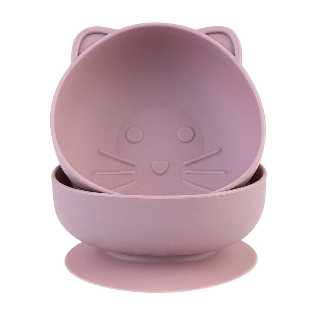 2x 2pc Melii Luxe Childrens Animal Silicone Suction Bowls Set Unicorn 6m+