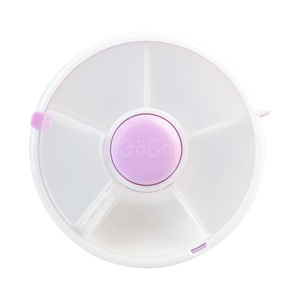 GoBe Original Round Snack Spinner Food Storage Container 16.5cm Purple 3y+