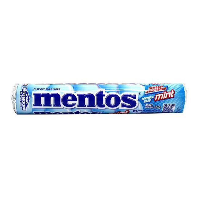 12x 14pc Mentos Mints Candy Roll Lollies 29g Sweets Confectionery