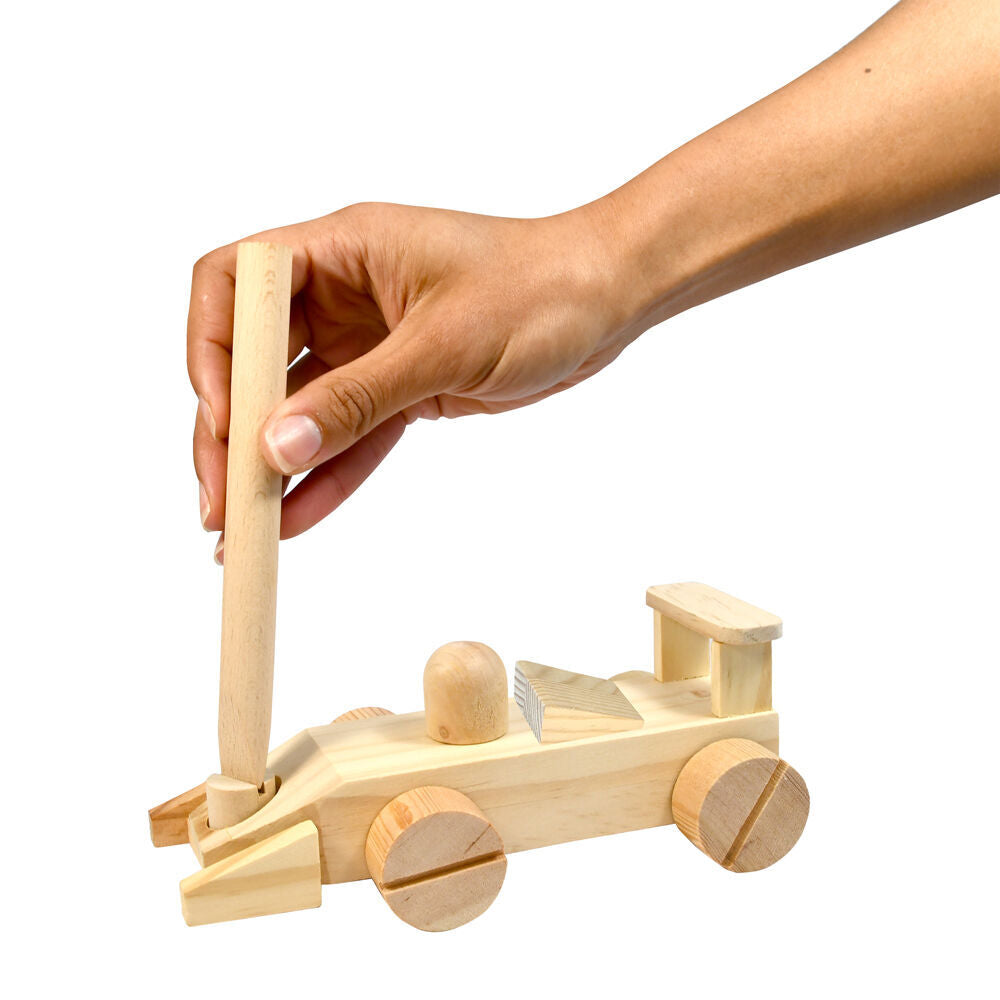3PK Boyle Wood Craft Project Kit Junior Racing Car Kids DIY 6y+