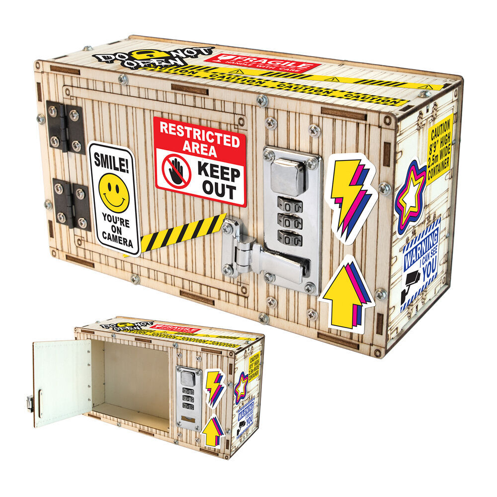4PK Boyle Wood Craft Project Kit Lock Box Kids DIY 10y+
