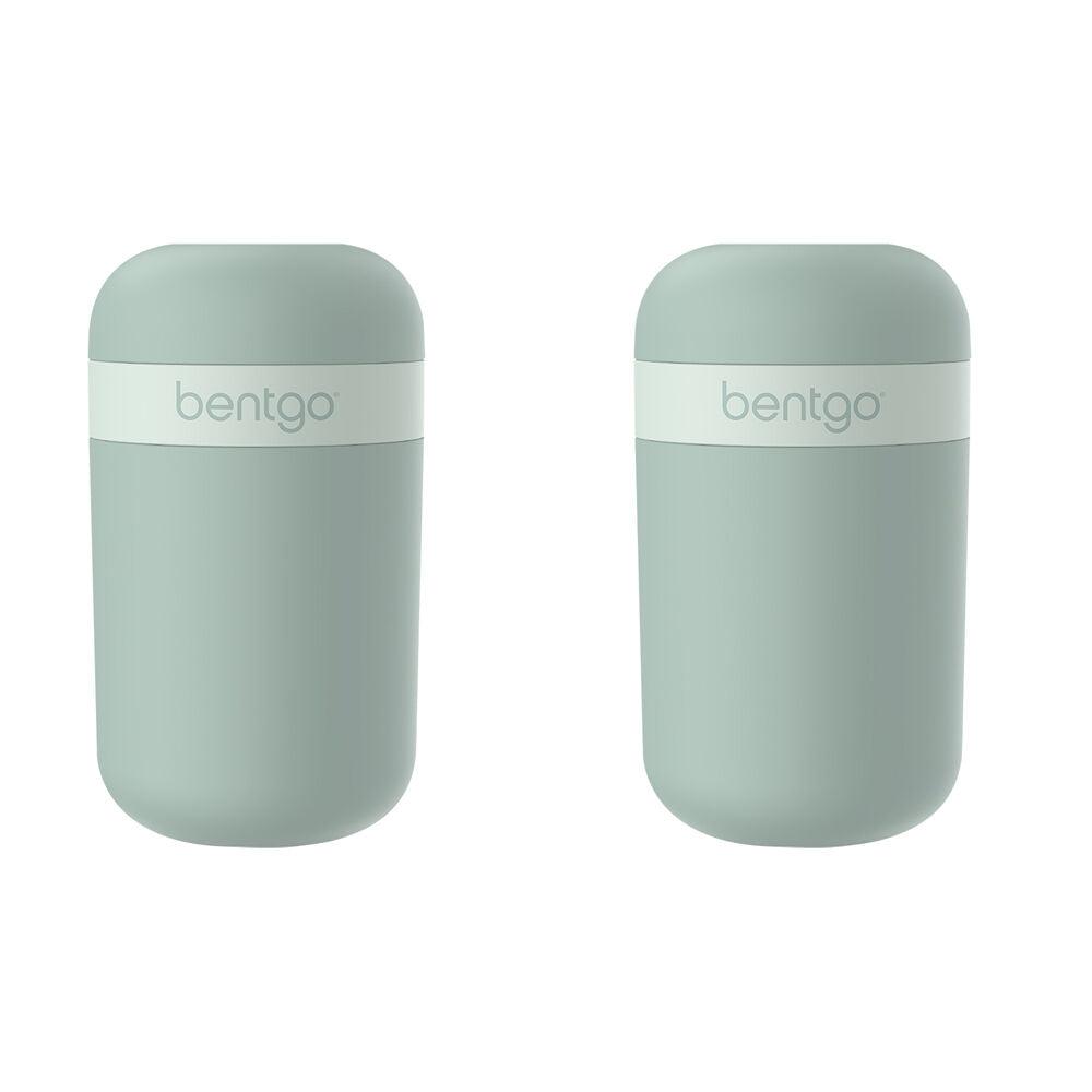 2PK Bentgo Dual-Sealing Lightweight Snack Cup Food Container 590ml Mint Green