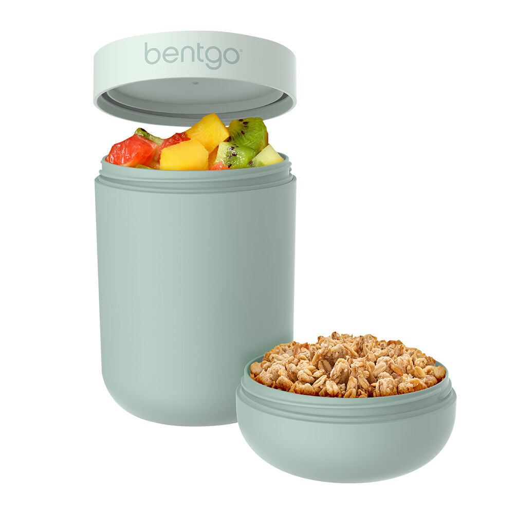 2PK Bentgo Dual-Sealing Lightweight Snack Cup Food Container 590ml Mint Green
