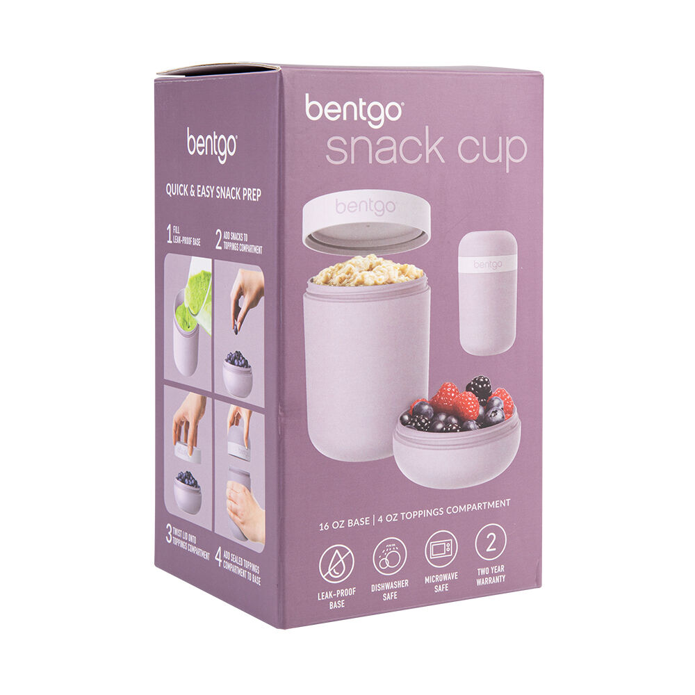 2PK Bentgo Dual-Sealing Lightweight Snack Cup Food Container 590ml Orchid