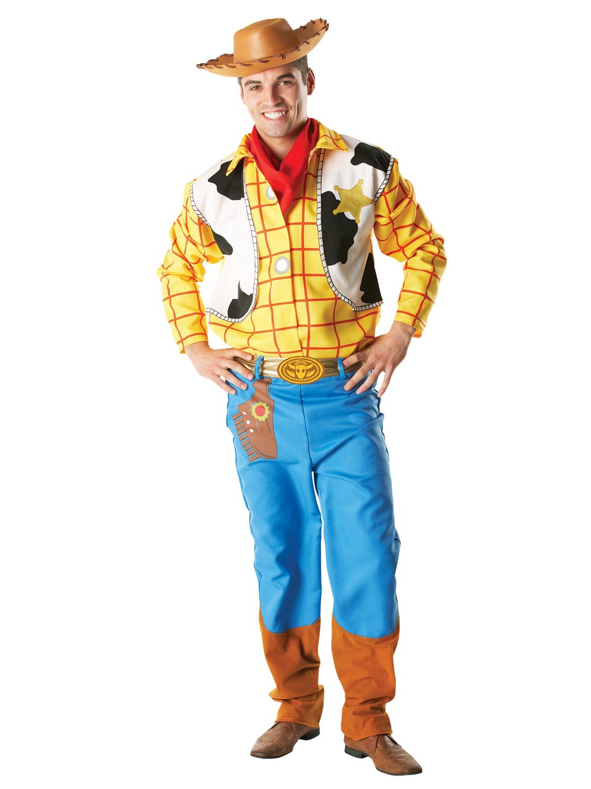Disney Pixar Woody Deluxe Adult Dress Up Costume - Size Standard