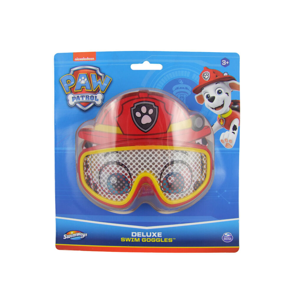2PK Swimways Paw Patrol Marshall Deluxe Kids Pool Swimming Goggles 3y+