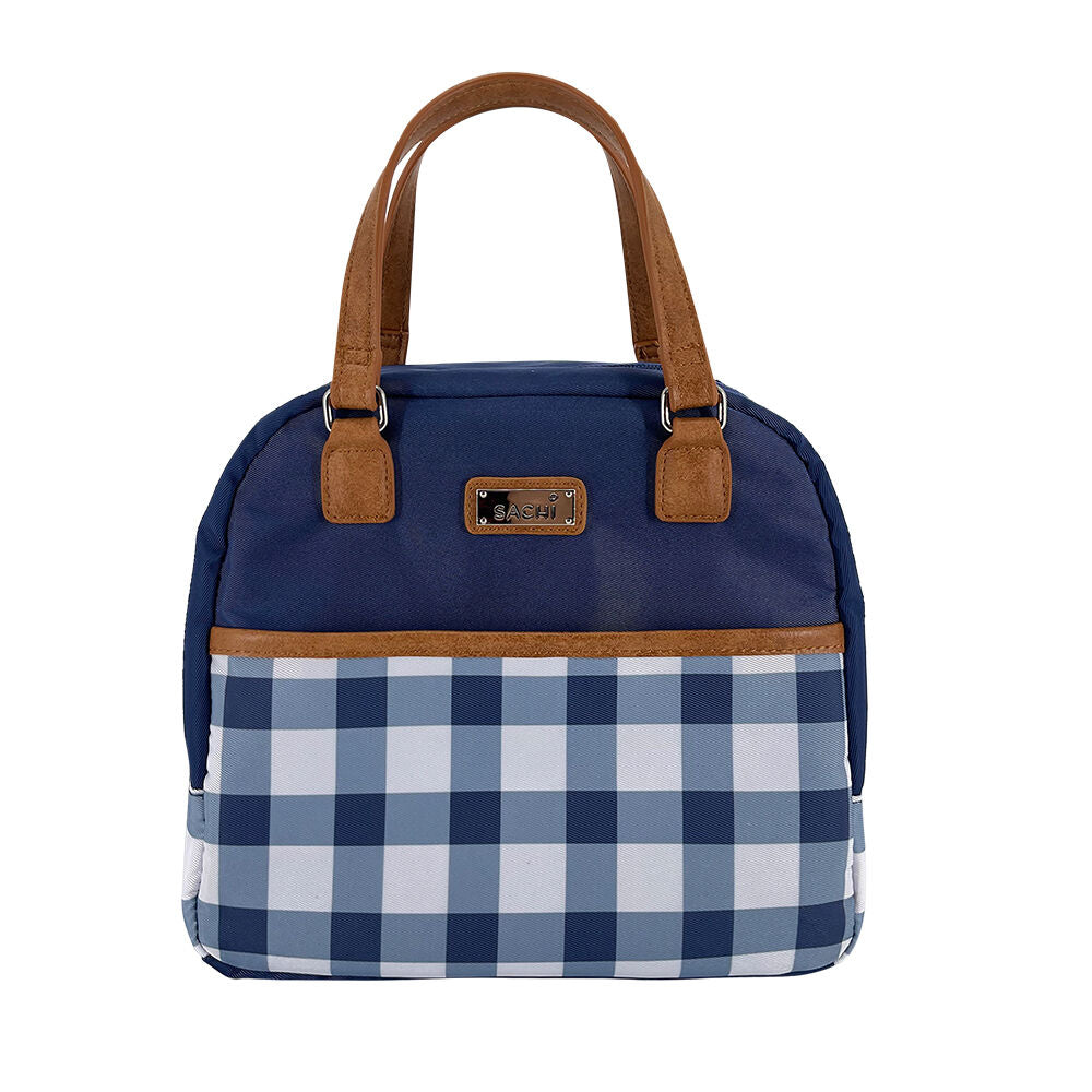 Sachi Style 237 Insulated Patterned Cali Lunch Bag 24.5x14.5x22.5cm Indigo