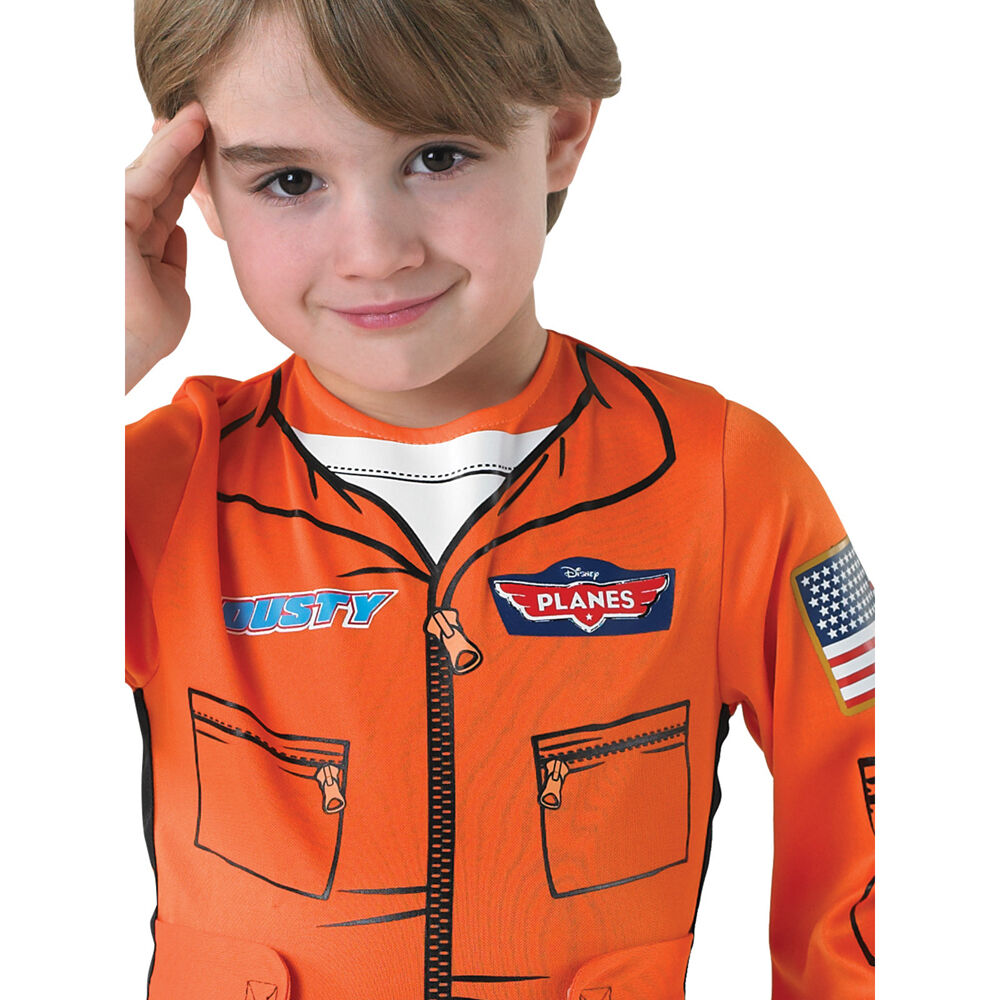 Disney Pixar Dusty Planes Flight Suit Dress Up Costume - Size S