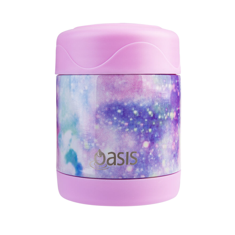 Oasis Stainless Steel Insulated Kids Food Flask Double Wall 300ml Galaxy