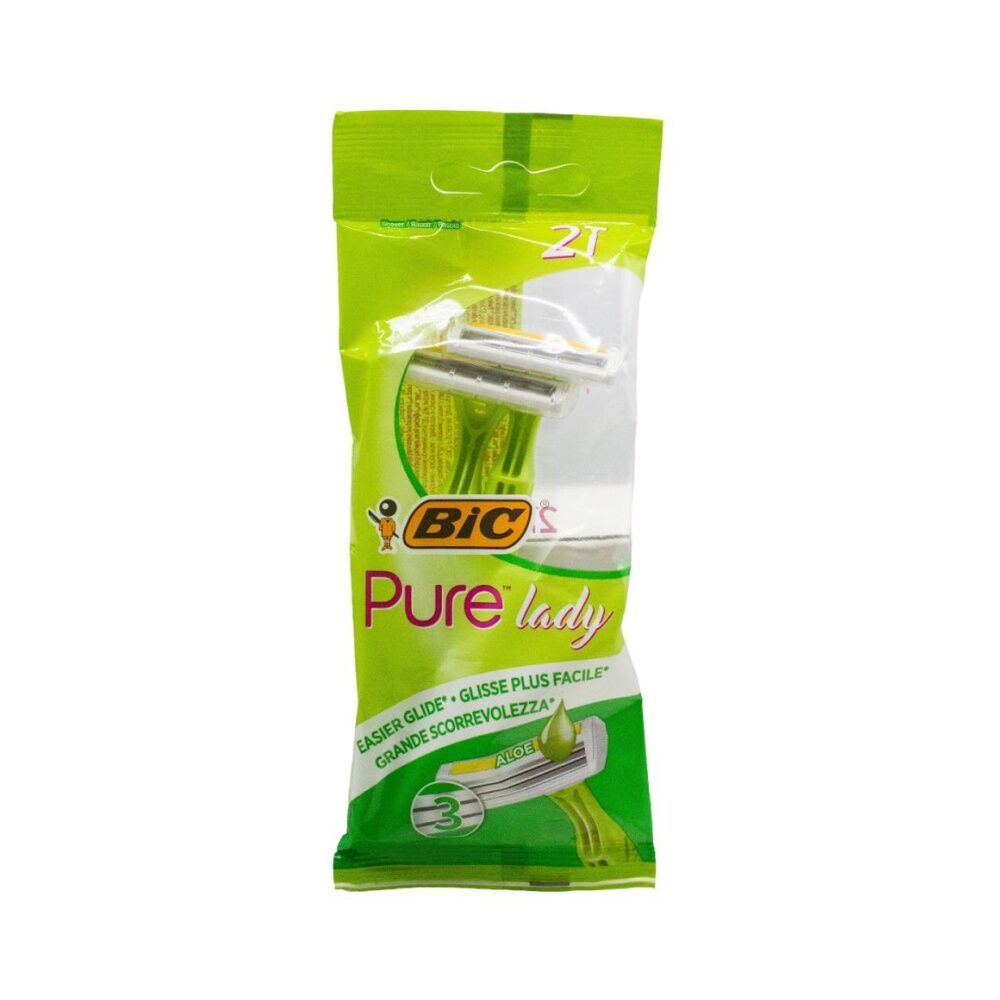 10x 2PK Bic Pure Lady 3 Blade Womens Disposale Shaver/Razor Aloe Infused