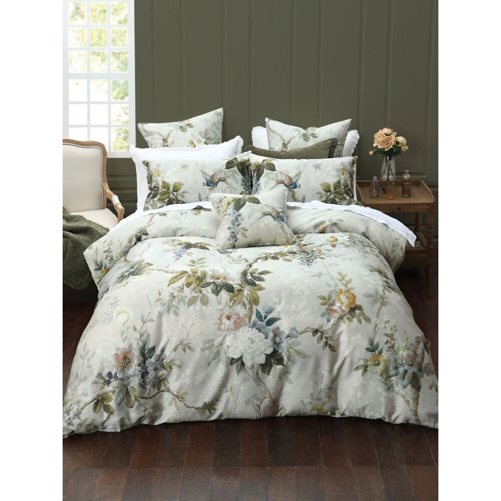3pc MM Linen Zinnia Bed Quilt Cover/Pillowcase Set