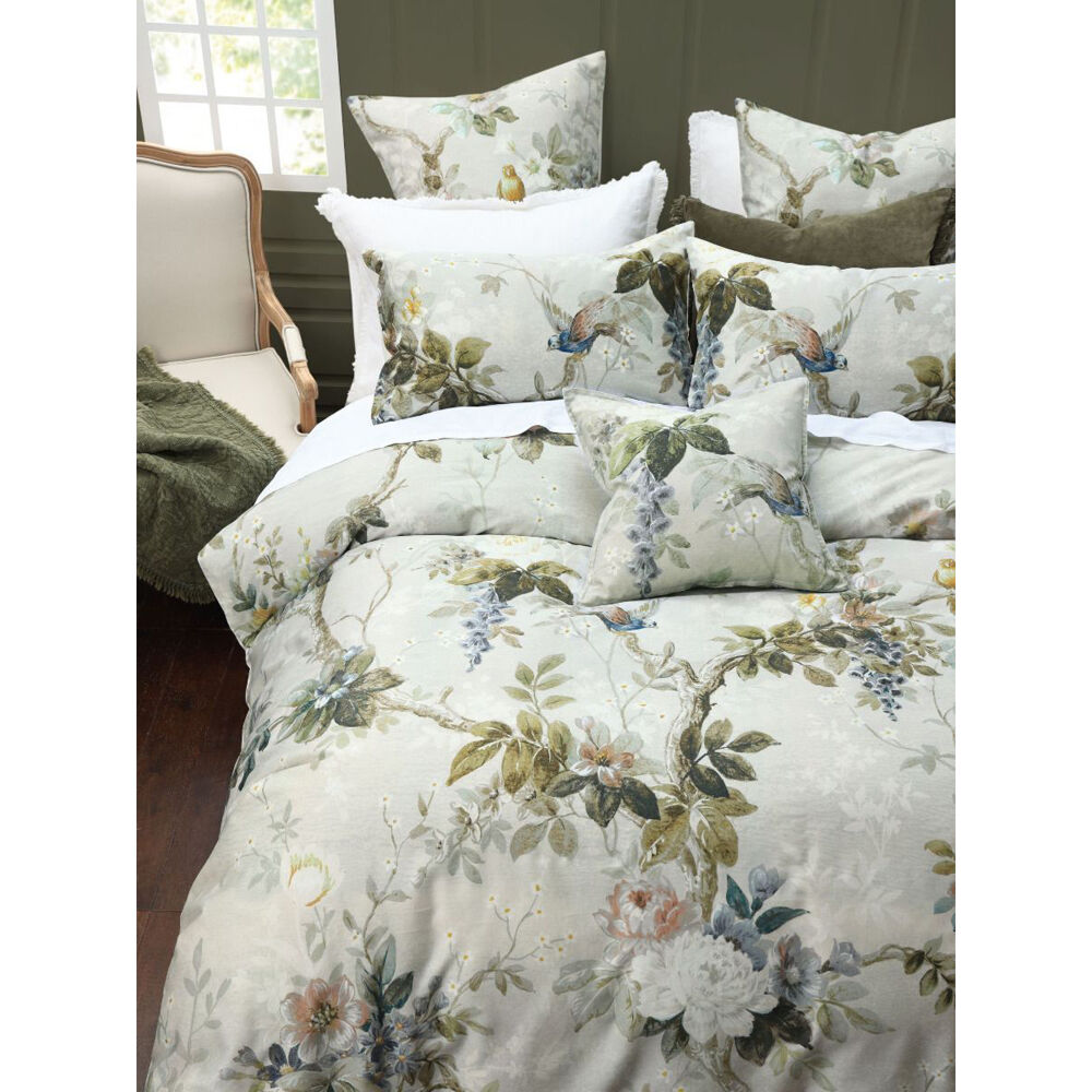 3pc MM Linen Zinnia Bed Quilt Cover/Pillowcase Set